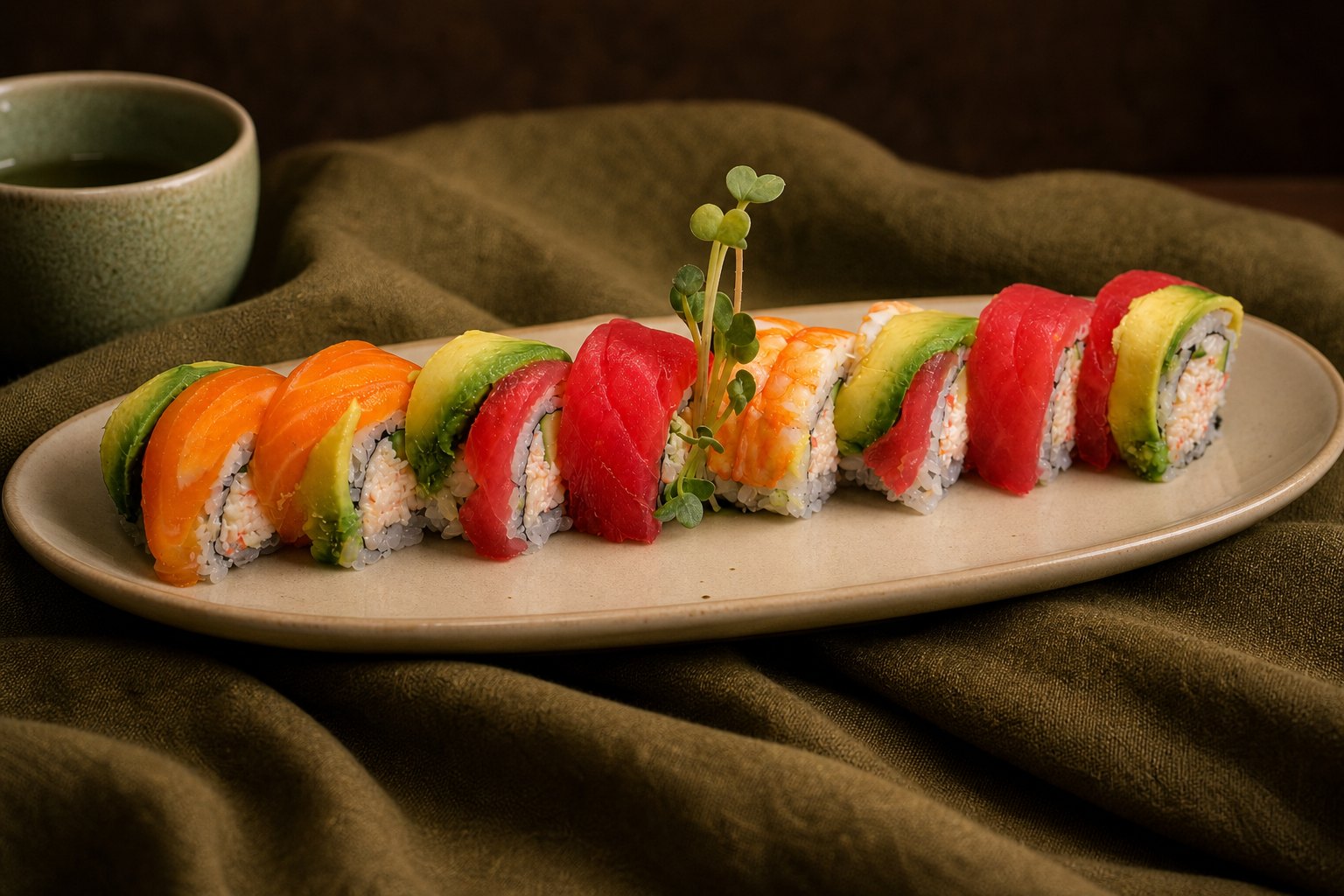 Fresh sushi from GENKIS SUSHI in Dallas, Texas